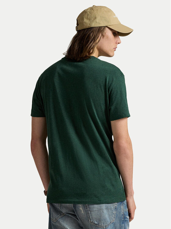 Футболка custom slim fit 710671438460 Polo Ralph Lauren, зелёный — фото 3