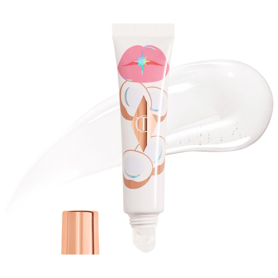 

Масло для губ Unreal Lips Healthy Glow Nectar с гиалуроновой кислотой и витамином Е Charlotte Tilbury, 0.47 oz/14 mL, Juicylicious Coconut Water