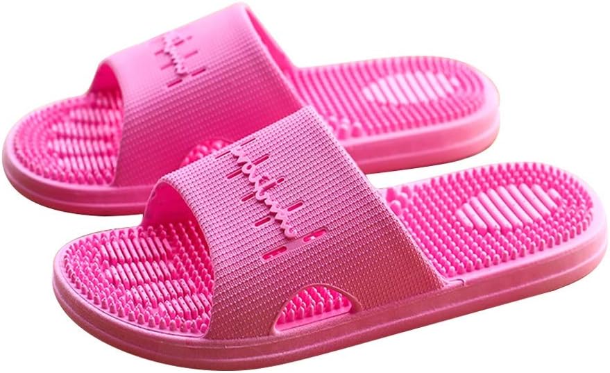 

Массажные тапочки для мужчин и женщин YXCKG, сандалии с акупрессурой для дома, амортизирующие, для ванной и душа, женские тапочки с толстой подошвой (Цвет: розово-красный, Размер: EUR40)