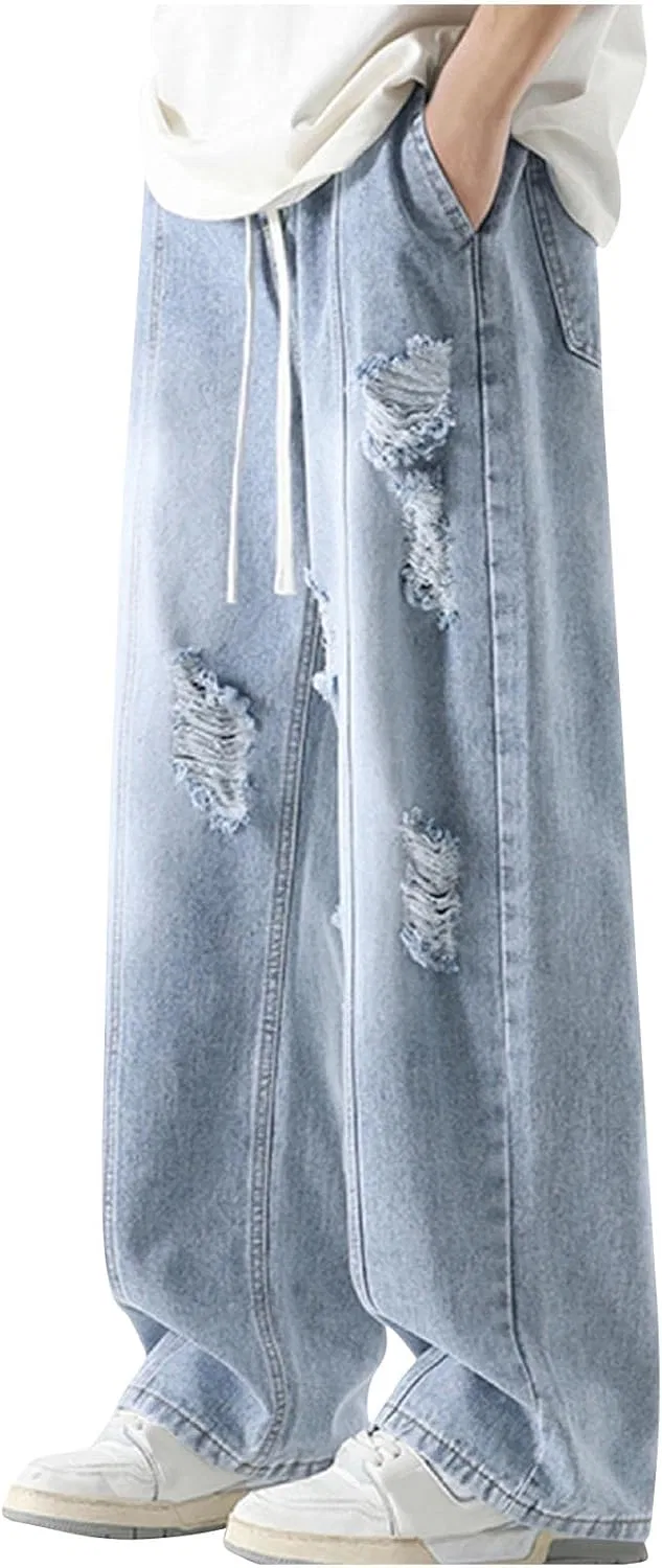Джинсы свободные Y2K, Vintage, Light Blue — фото 3