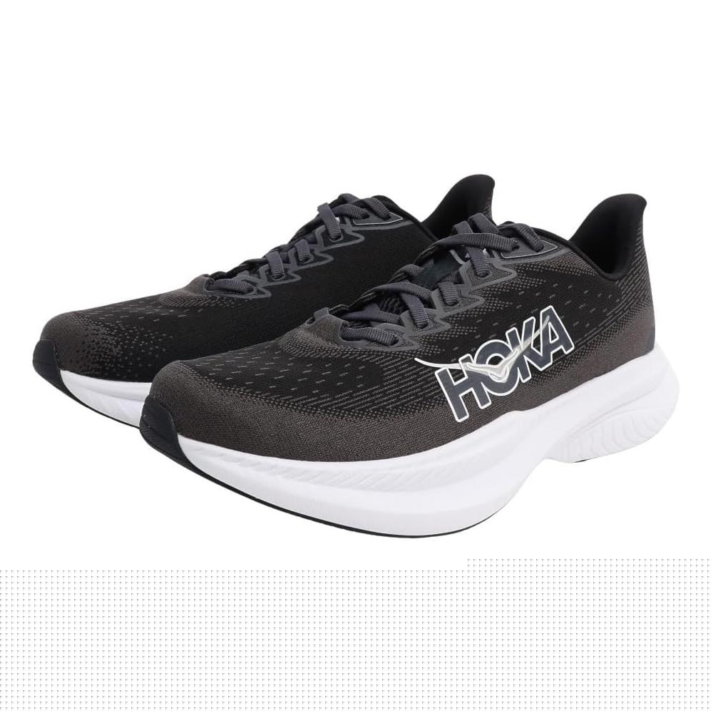 Мужские беговые кроссовки Hoka Mach 6, черный — фото 2
