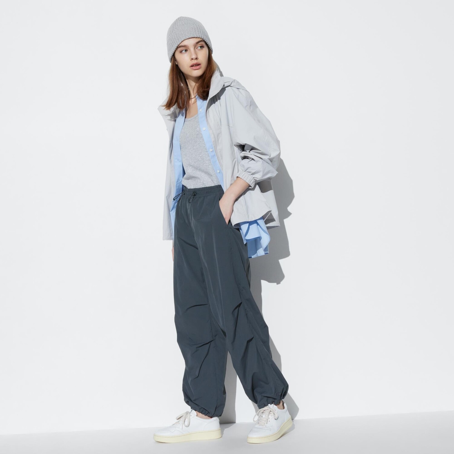 Брюки UNIQLO с защитой от ультрафиолета, серый — фото 2