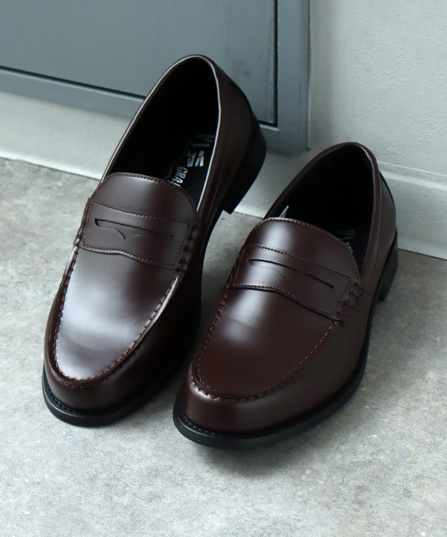 Мужские лоферы из натуральной кожи Penny VIVA GRAFFITI CORPUS SELECT burgundy