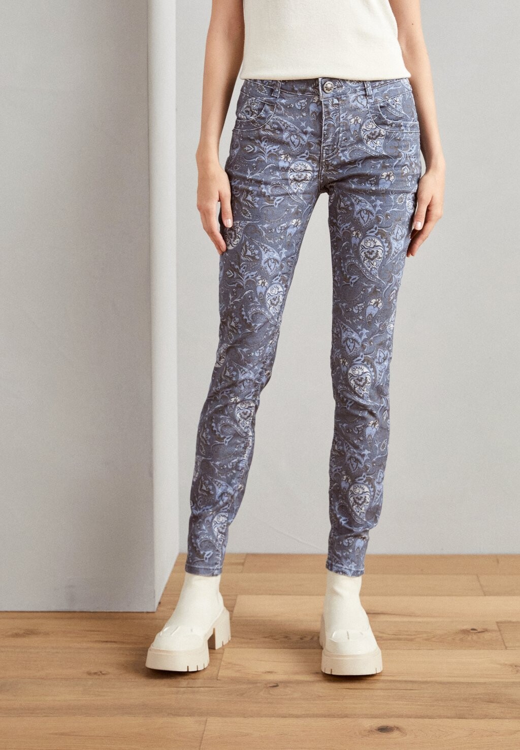 

Тканевые брюки PAISLEY PANT Mos Mosh, темно-синий