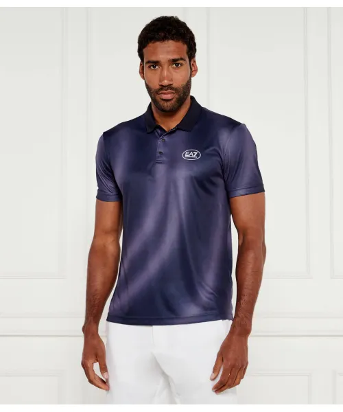 

Футболка поло Slim fit Ea7, фиолетовый