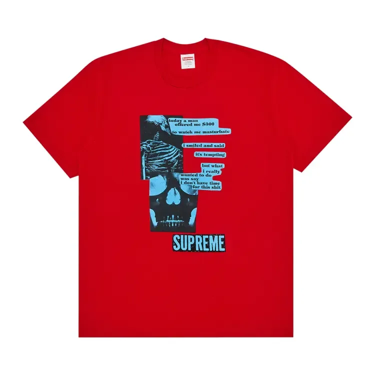 Футболка Supreme Anatomy, красная