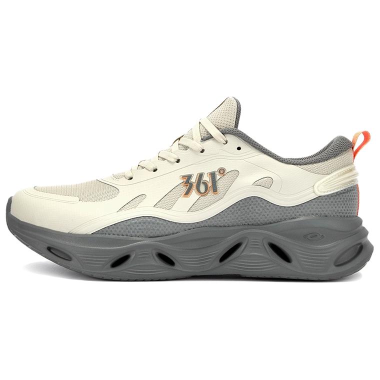

361° Мужские повседневные кроссовки для бега Low top Abrasion Resistant Breathable Beige Gray