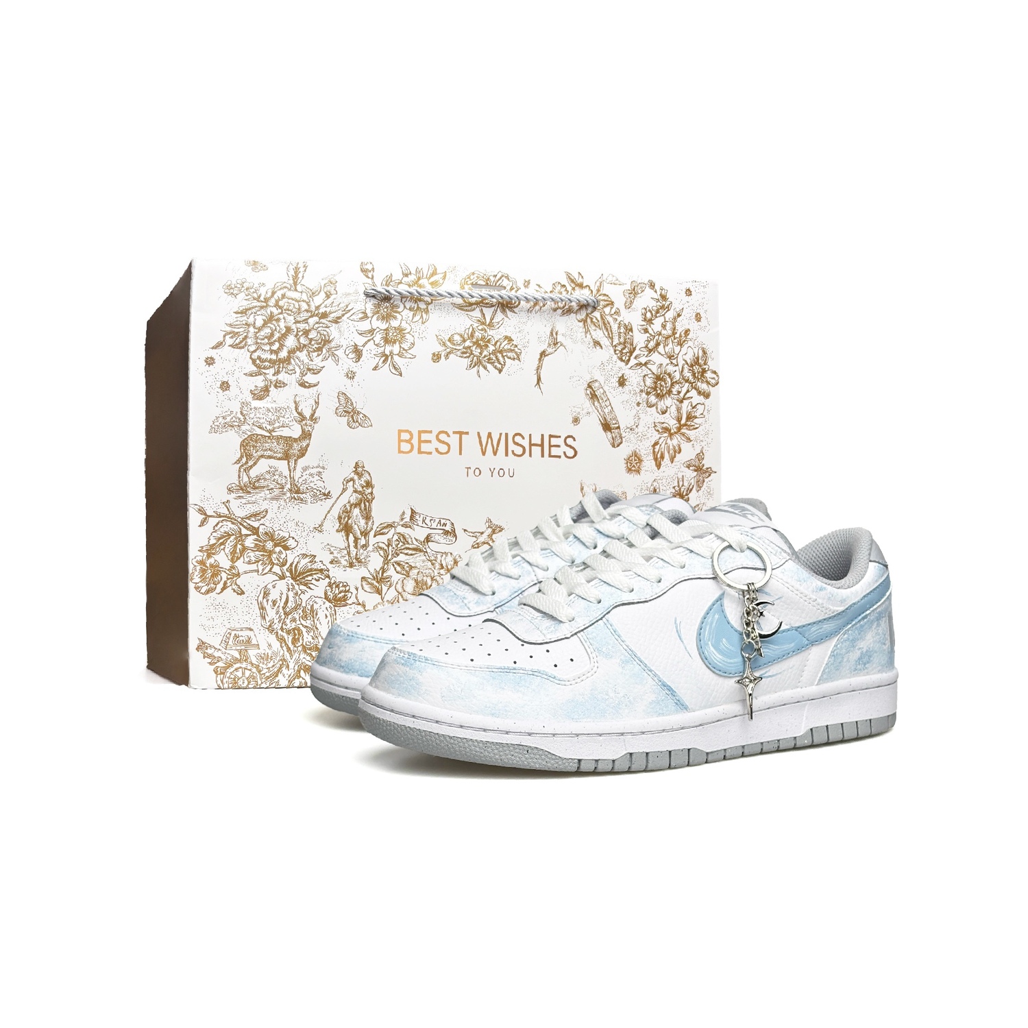 

Nike Кроссовки для скейтбординга мужские dunk vassell устойчивые к истиранию низкие синий серый