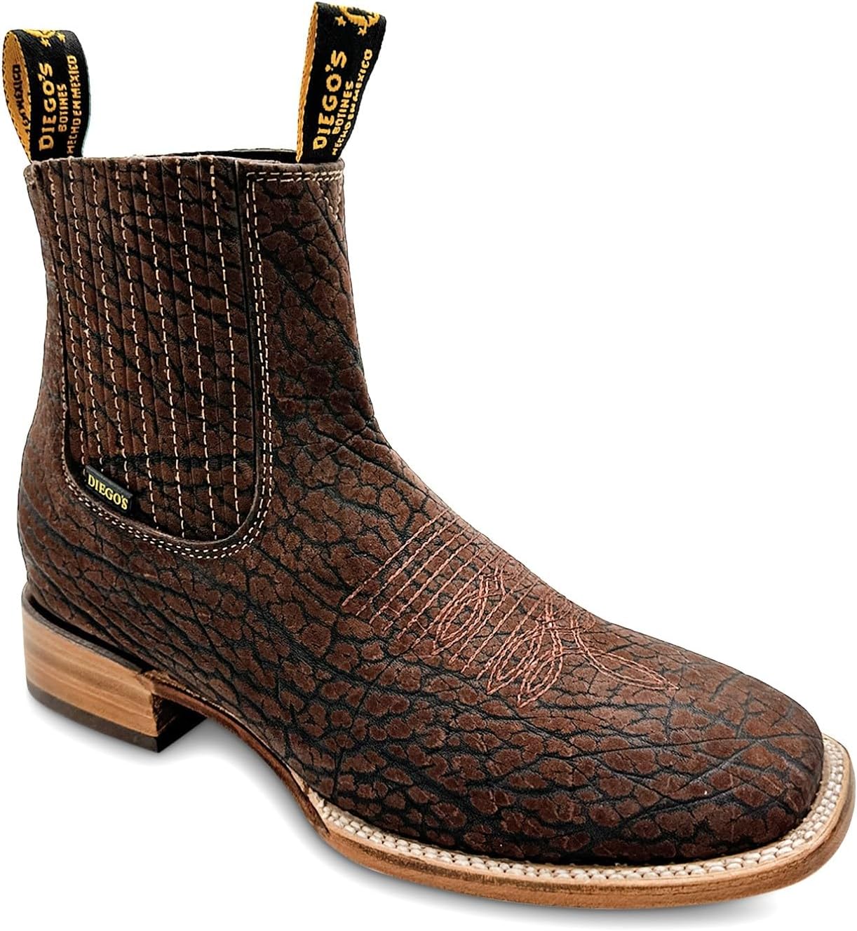 

Мужские вестерн-башмаки Western Shops с квадратным носком, ботинки-ковбои на щиколотке, классические ботинки Челси The Western Shops, Café