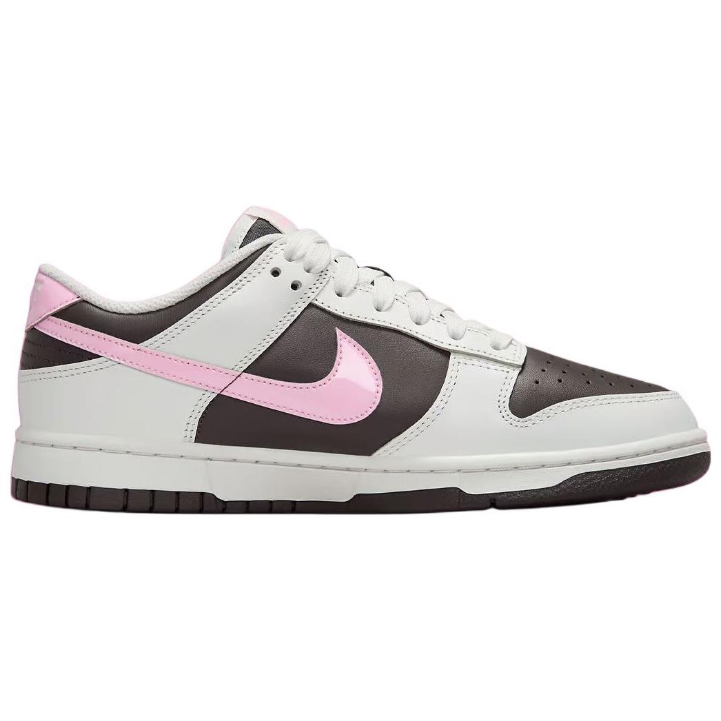 Nike Низкие мужские кроссовки для скейтбординга Dunk Slip Resistant Abrasion Resistant белые розовые — фото 3