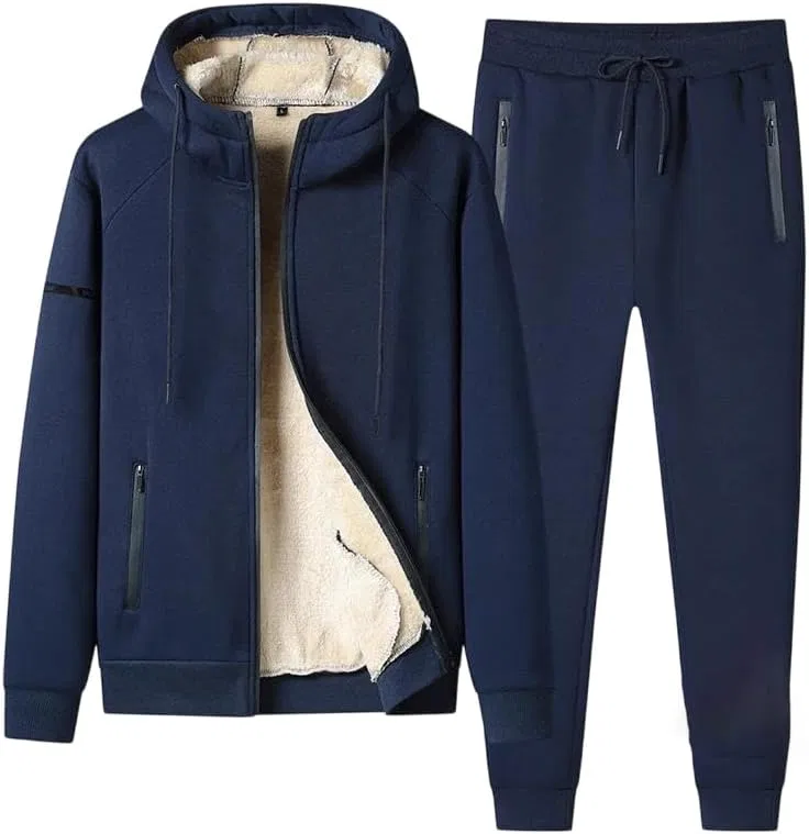 Мужской спортивный костюм с капюшоном, Oversize, на молнии, W