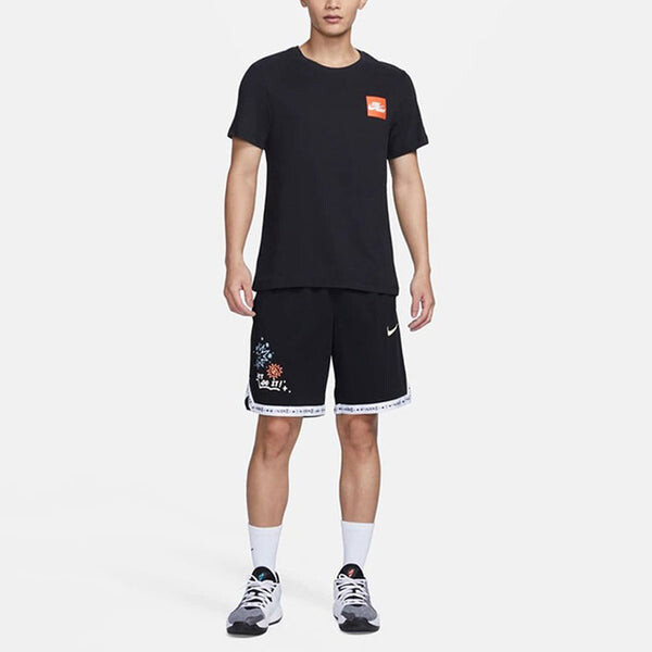 Футболка Nike Giannis Dri-Fit Basketball T-Shirt 'Black', черный — фото 3