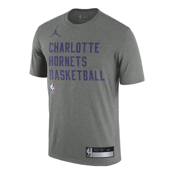 

Футболка x nba charlotte hornets логотип футболка Air Jordan, серый