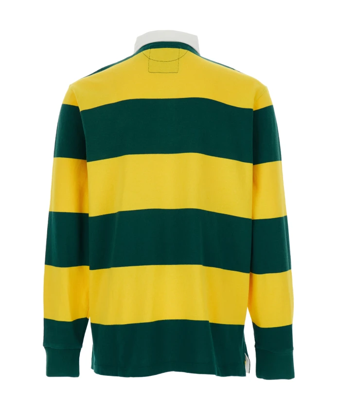 Поло в полоску с логотипом, разноцветное, хлопок. Polo Ralph Lauren, мультиколор — фото 2