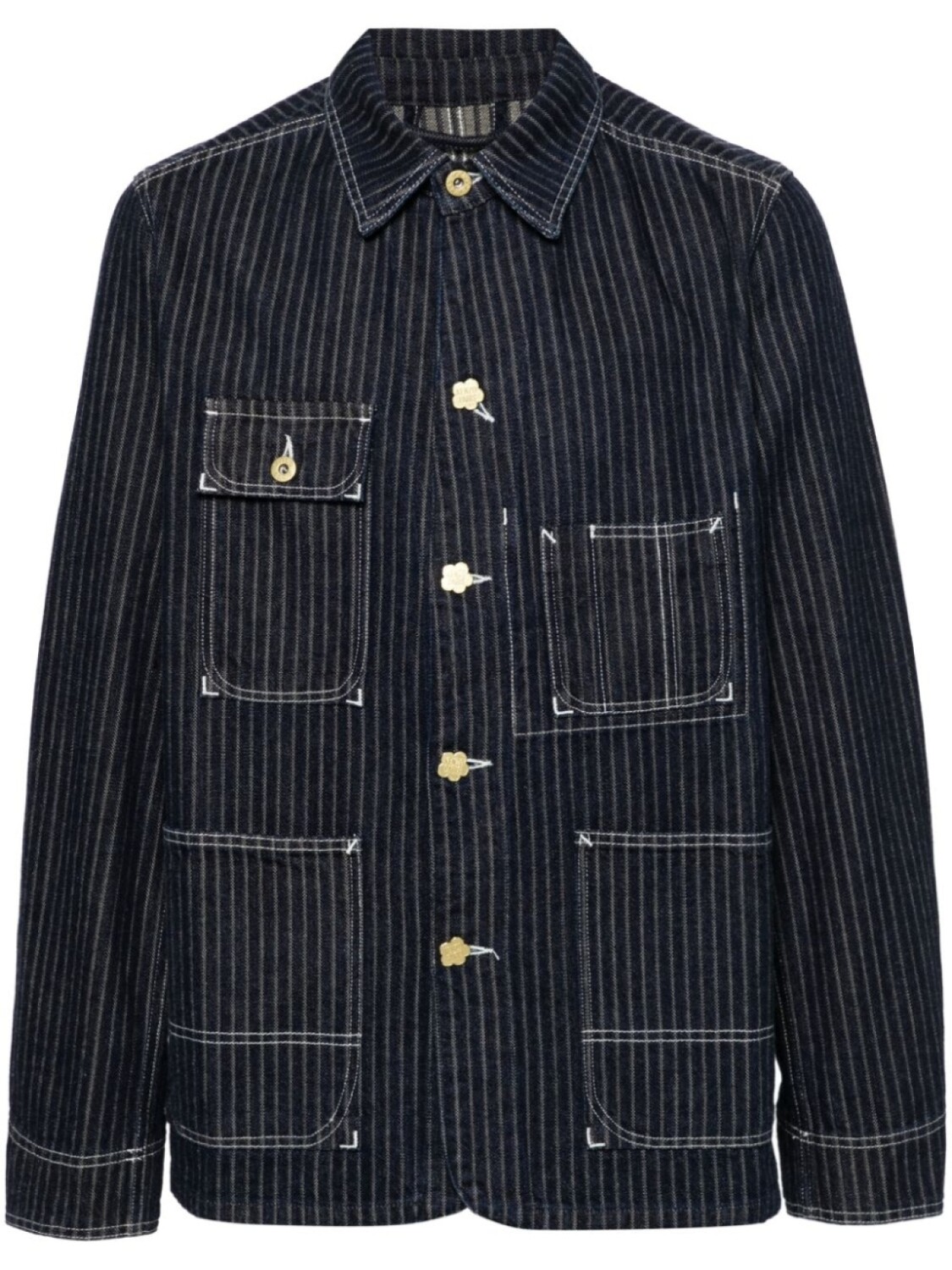 

Kenzo куртка из японской джинсовой ткани Kuroki, синий