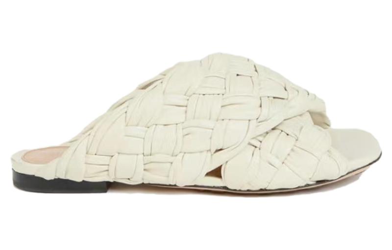 Слипоны Bottega Veneta женские белые