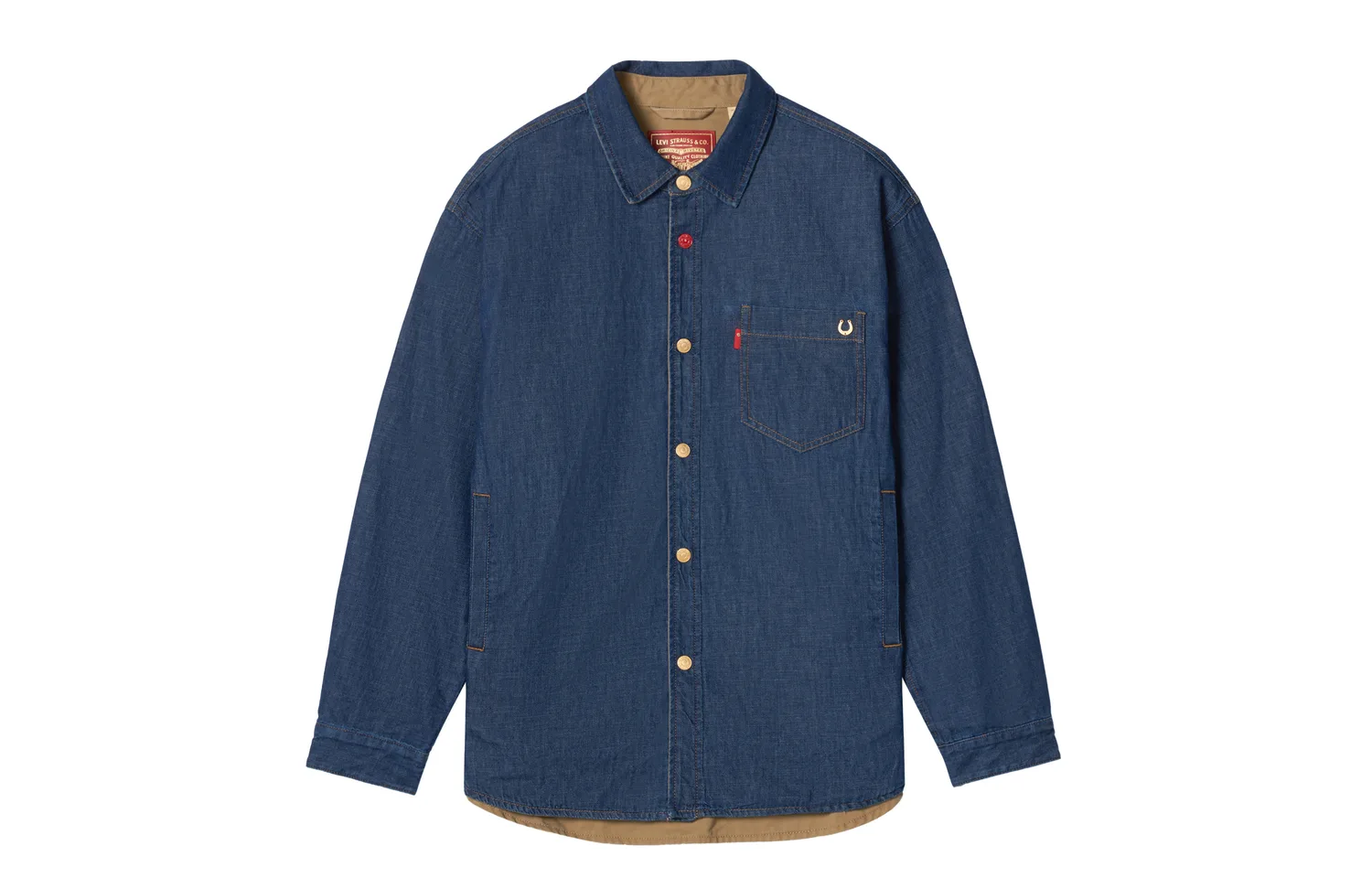 Levis Джинсовая куртка unisex Year Of The Horse Limited Collection, лацкан navy/khaki brown