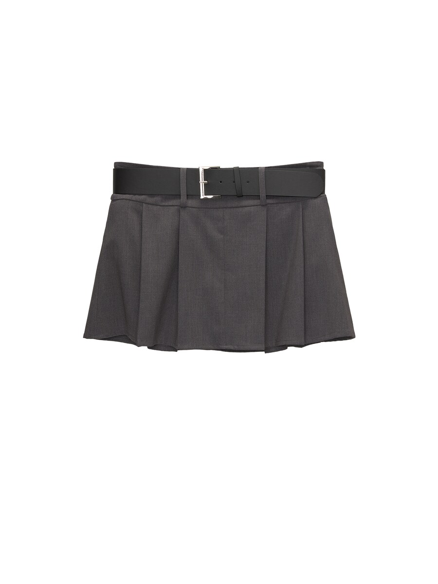 

Юбка мини Pull&Bear Skirt, темно-серый