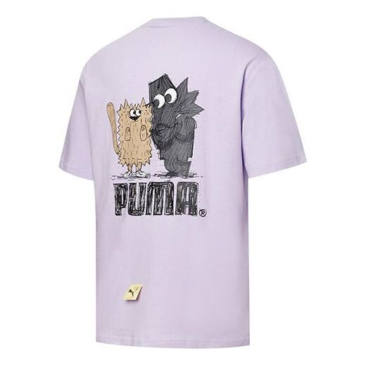 

Футболка x michael lau graphic short t-shirt 'purple black tan' Puma, фиолетовый