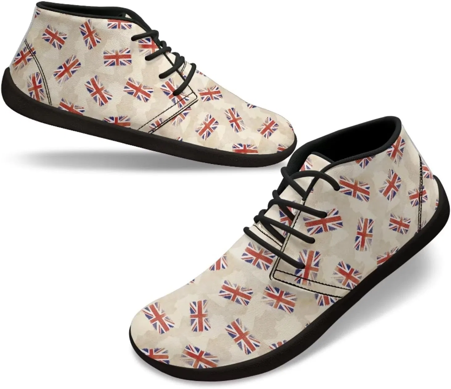 Мокасины с принтом флага, кожаные, водонепроницаемые, Forchrinse, British Flag — фото 4
