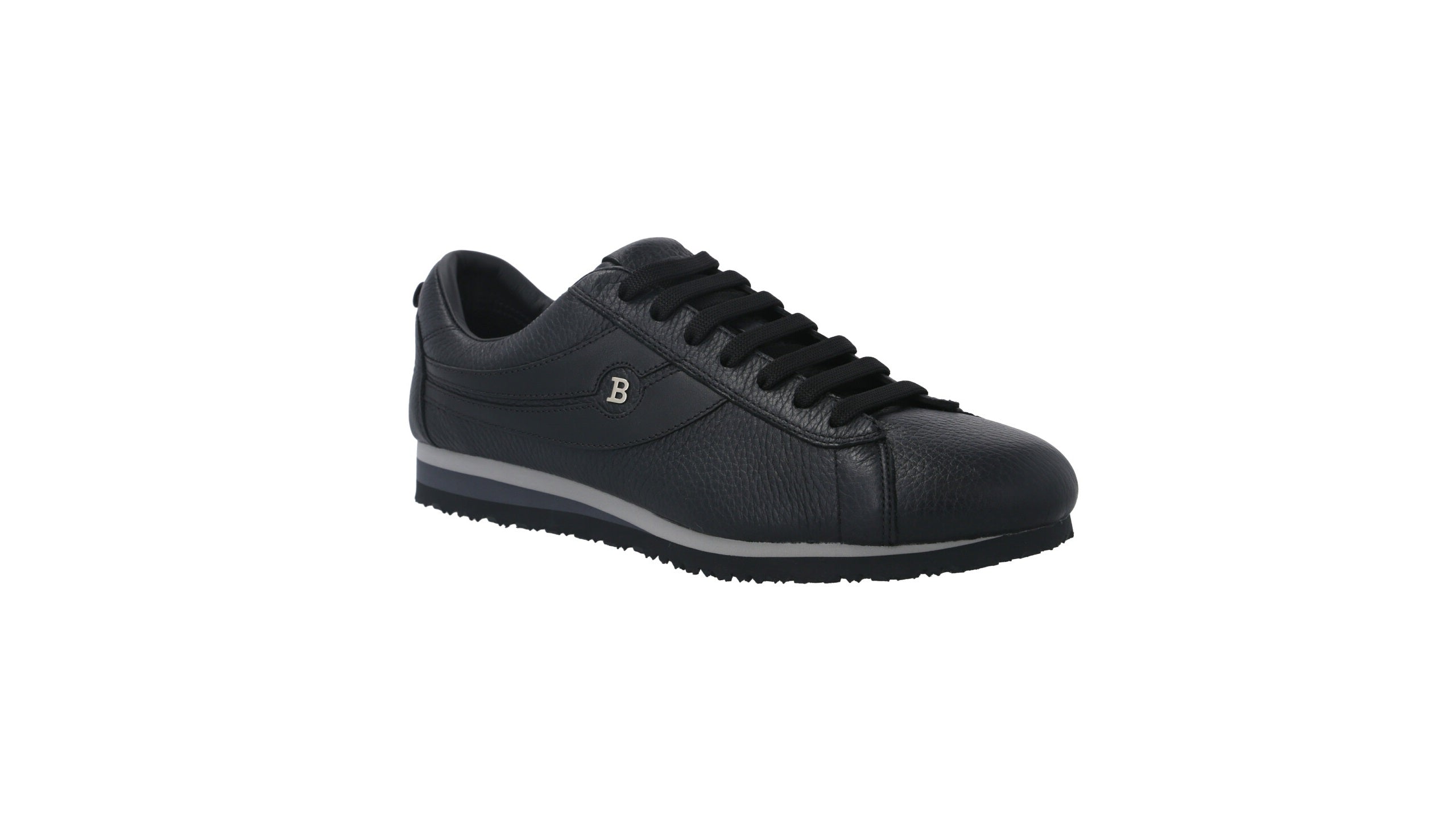 

Bally Bredy 6231557 Мужские черные кроссовки из зернистой кожи оленя