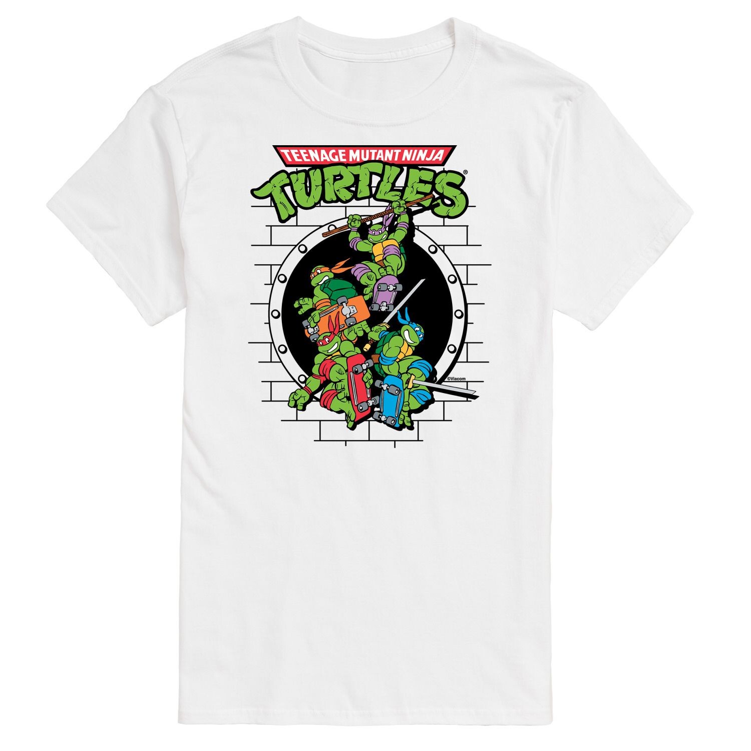 

Футболка с рисунком скейтборда Big & Tall TMNT License