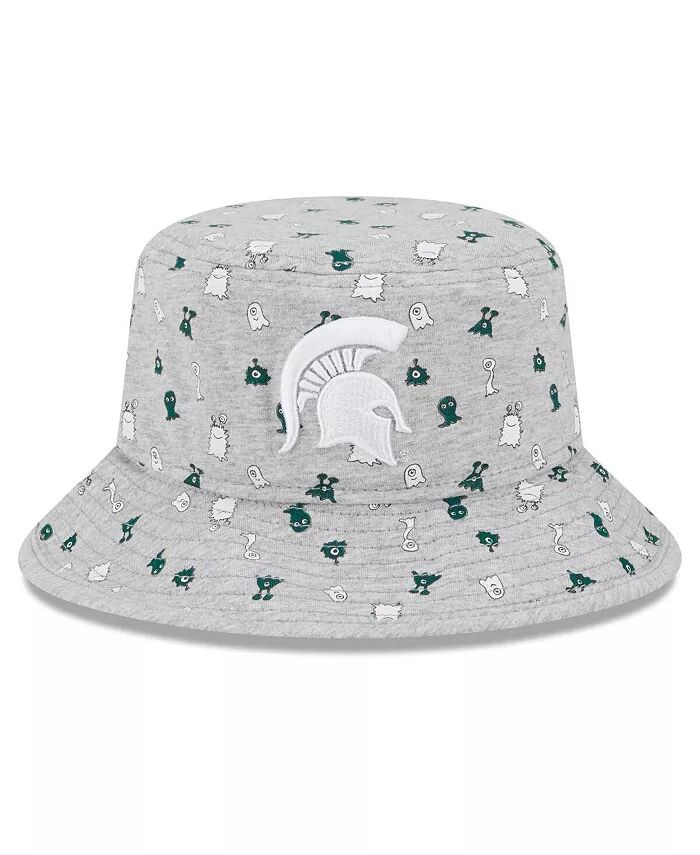

Шляпа-ведро Critter для мальчиков и девочек цвета Heather Grey от Michigan State Spartans New Era