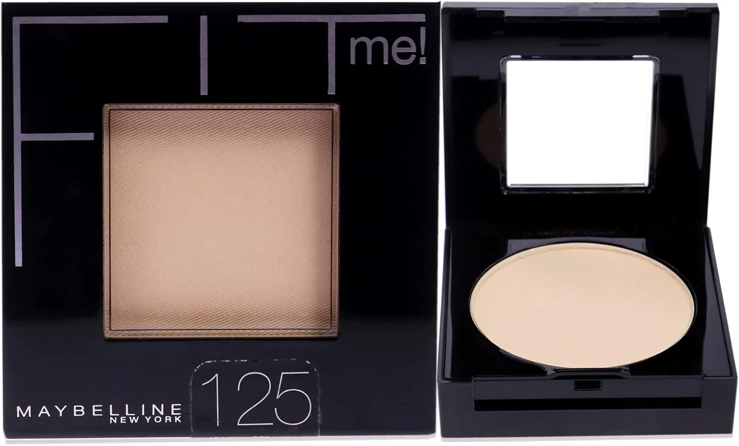 Пудра Maybelline New York Fit Me Set + Smooth Powder Makeup, 8.5 г, оттенок Nude Beige