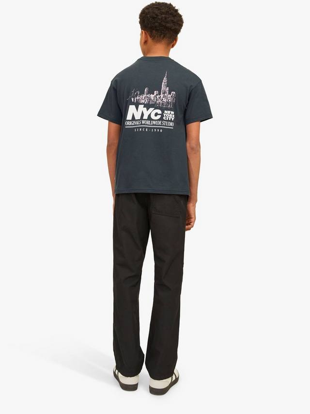 Детская футболка Bronx с коротким рукавом из хлопка Jack & Jones, Forest River — фото 4