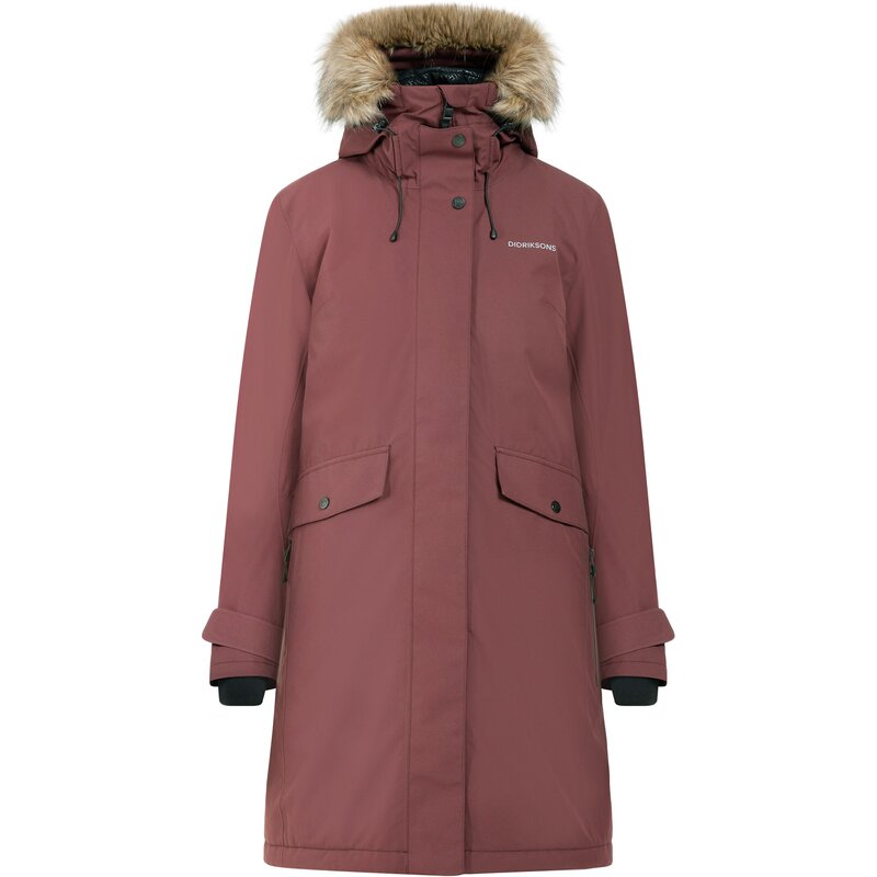 

Coat Erika WNS Parka 3 Didriksons, оранжевый