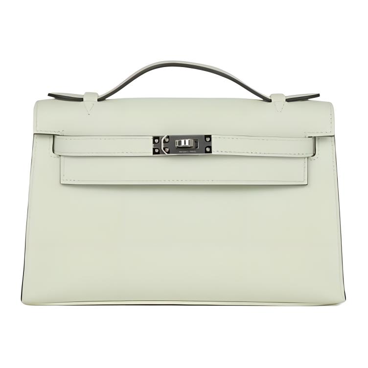 

HERMES Мини Kelly поколения 1 из кожи Swift женская сумка Kelly 0S Vert Fizz Bubble Green