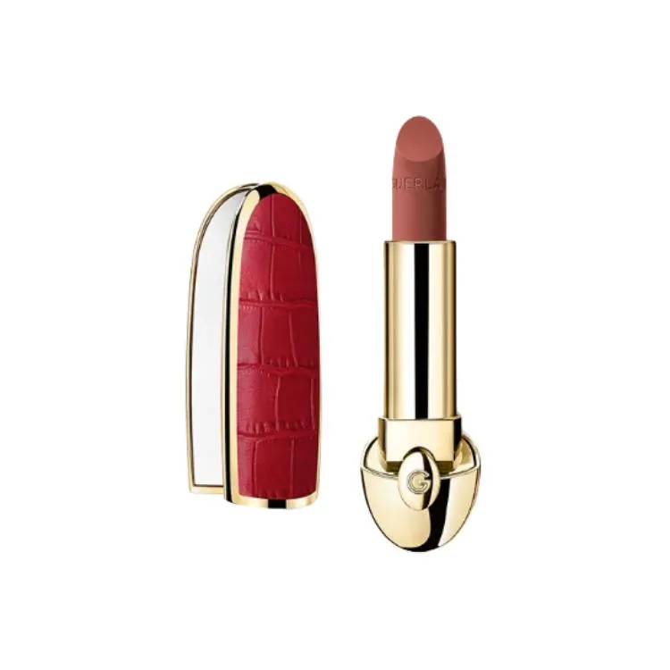 GUERLAIN Темно-красная помада с крокодиловым принтом, кремовая матовая, 3.5 г, #139 Tipsy Nude Wheat