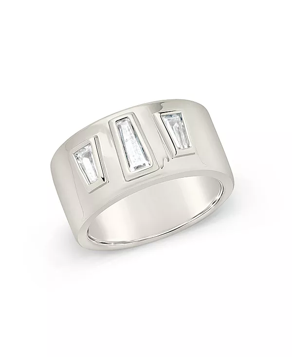 

Кольцо-Сигара Colsie с кубическим цирконием Sterling Forever, silver