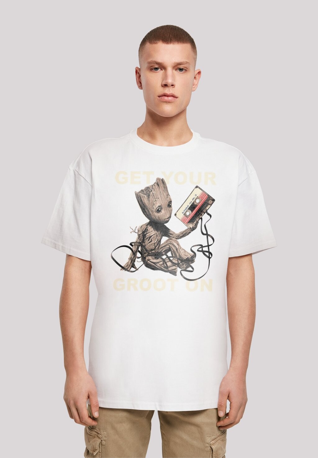 

Футболка с принтом GET YOUR GROOT F4NT4STIC, цвет white