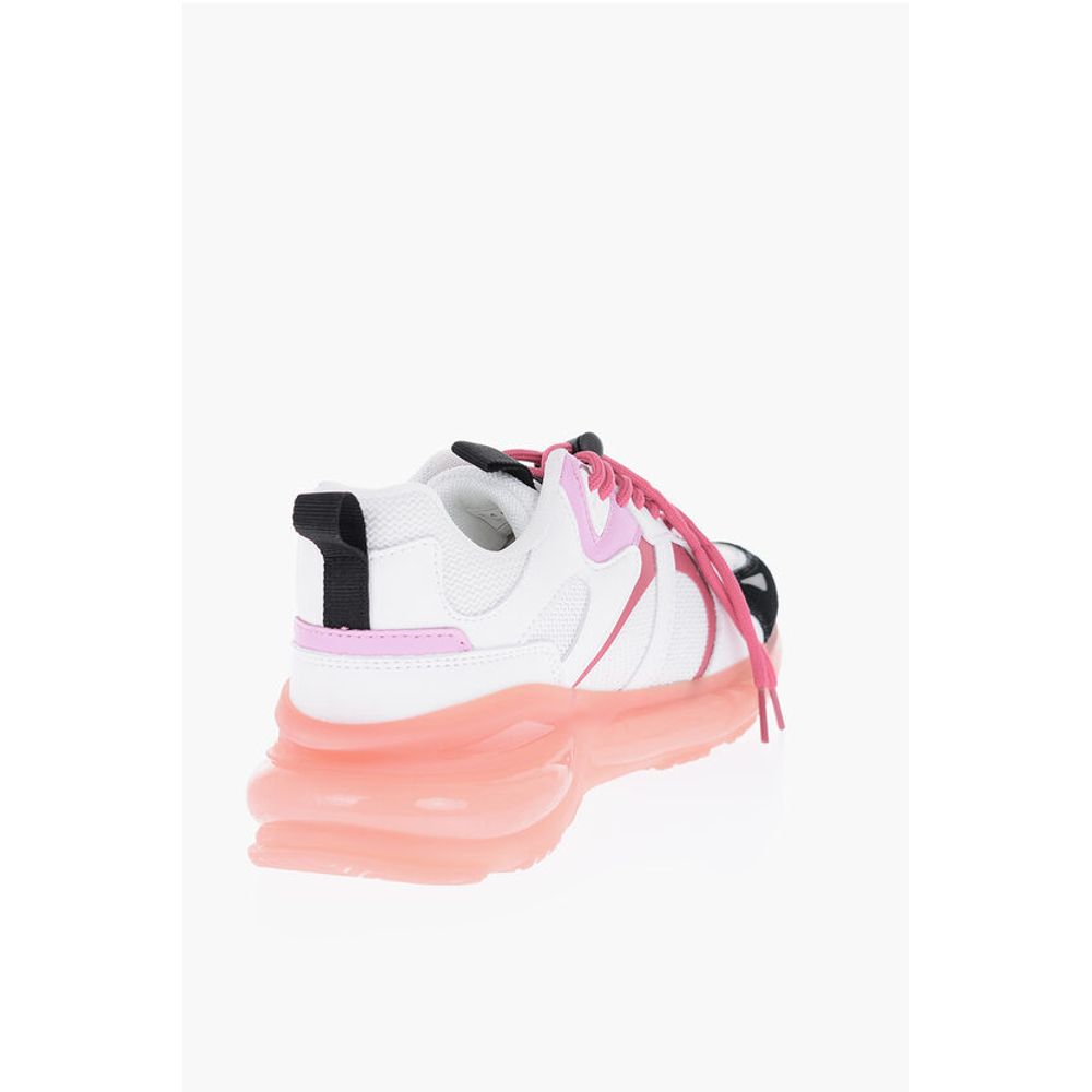 Кроссовки из кожи и ткани с подошвой с логотипом John Galliano, Multicolor — фото 2
