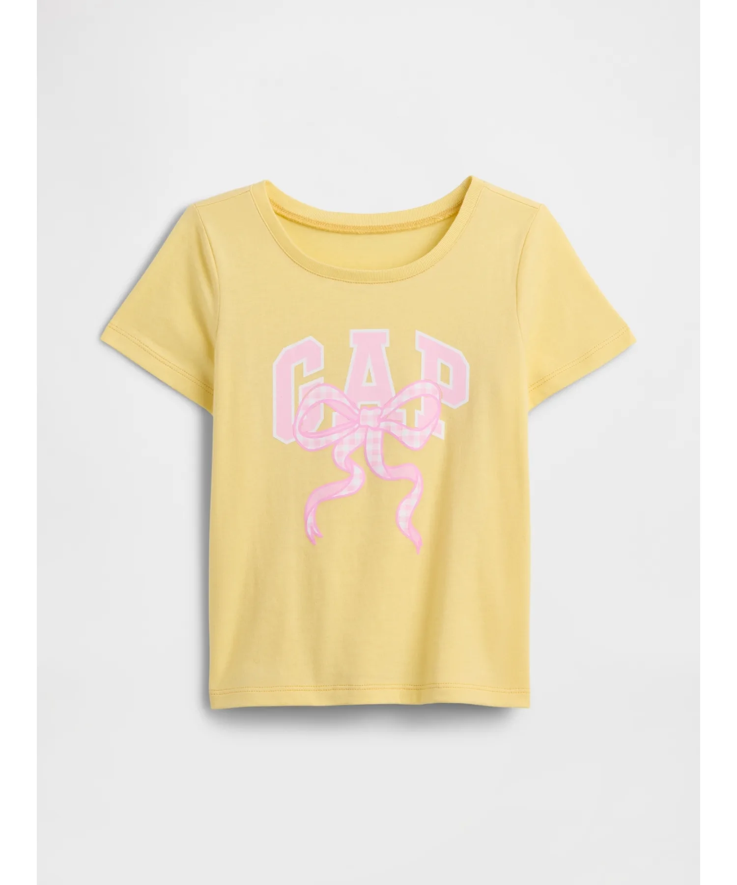Детская футболка с логотипом GAP из 100% хлопка желтая