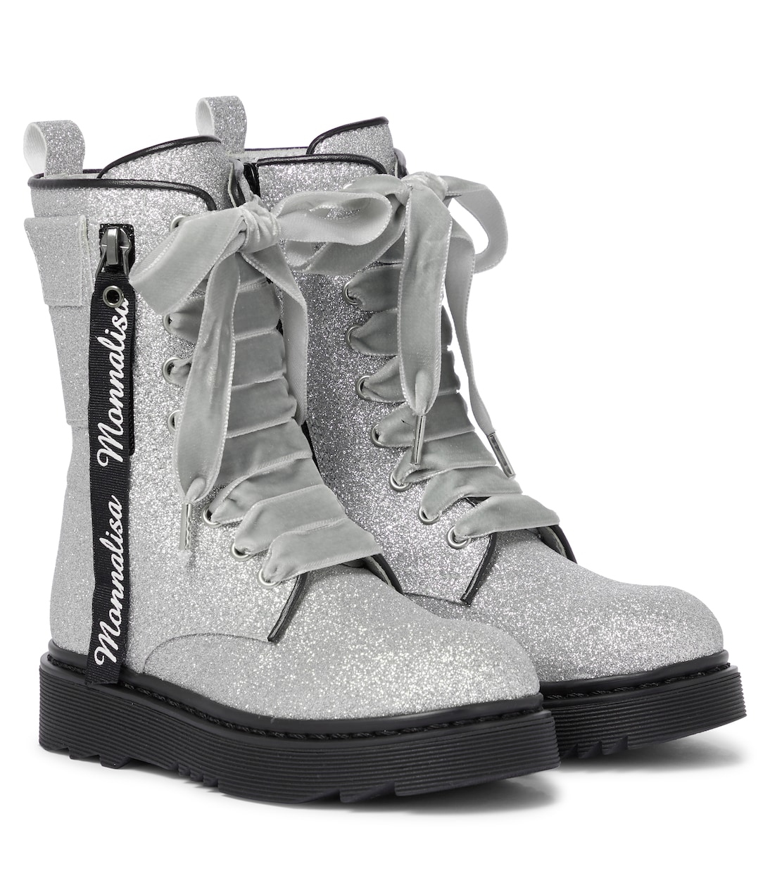 

Блестящие сапоги Monnalisa, серебряный