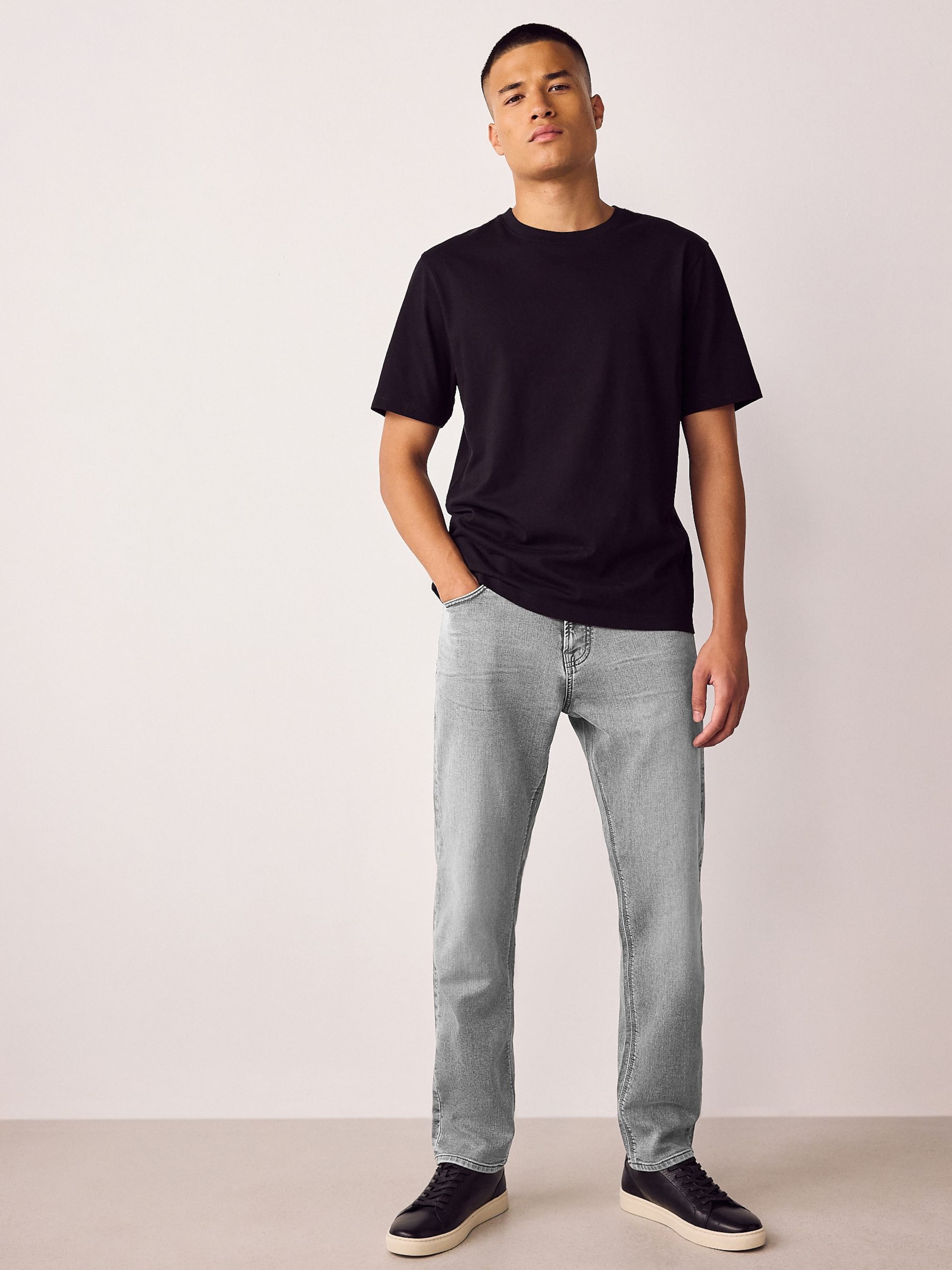 Next Джинсы Slim fit в сером цвете — фото 3