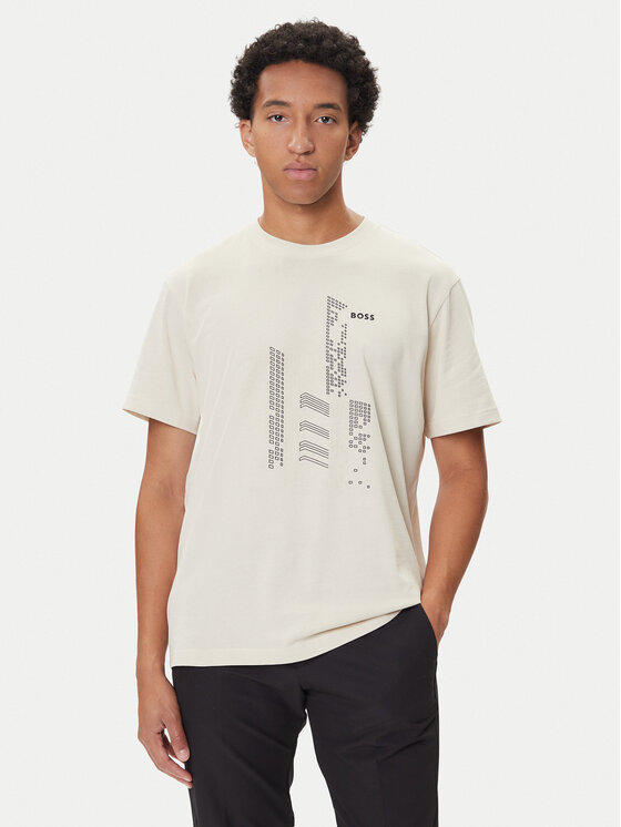 

Футболка relaxed fit GRX Zone 50552184 Boss, бежевый