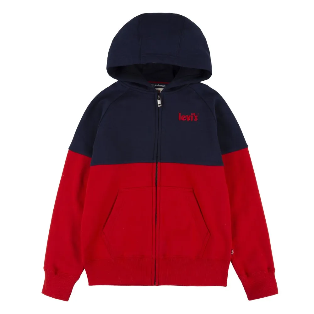 

Толстовка Levi's Varsity Colorblocked full zip, красный