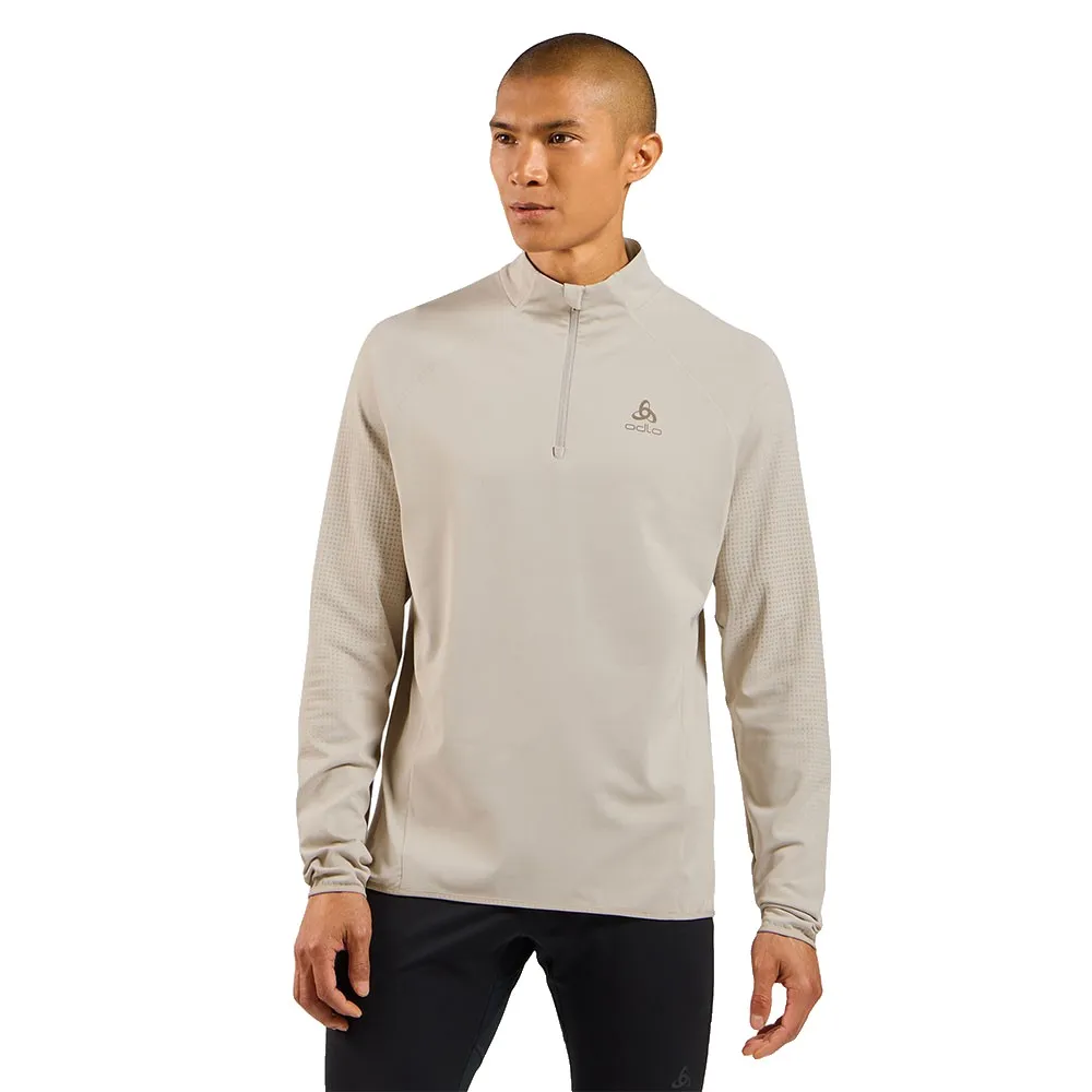 

Толстовка Odlo Zeroweight Warm half zip, бежевый