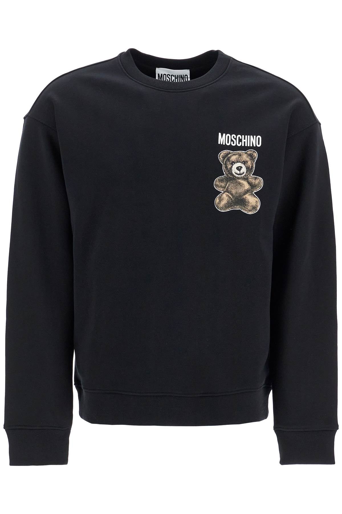 

Moschino Мужская футболка с круглым вырезом Teddy Bear, черный