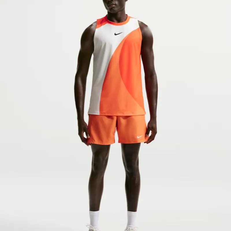 Теннисная майка Court Slam мужская Dri-FIT Adv Nike, Grass Orange — фото 4