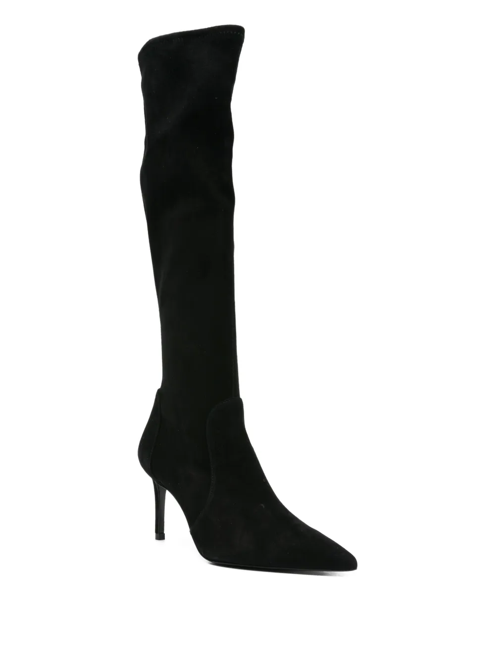 Ботильоны с заостренным носком Stuart Weitzman, черный — фото 2