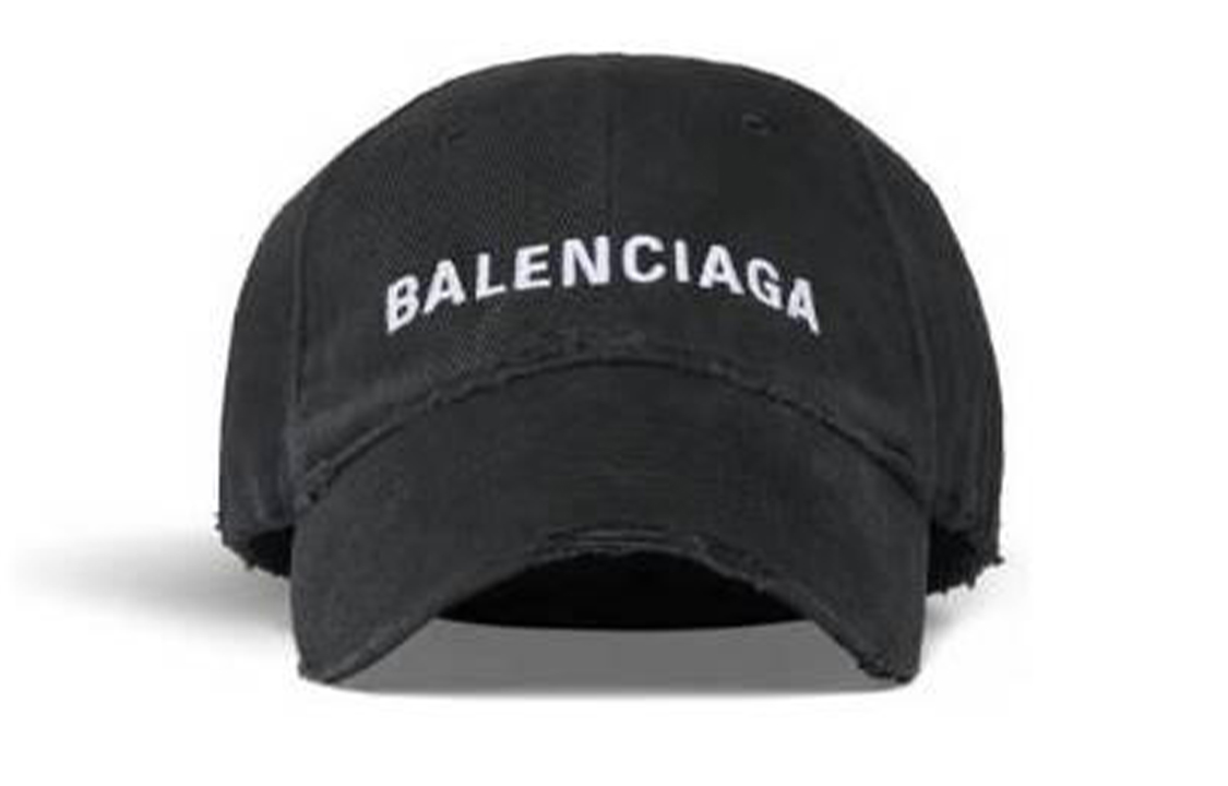 Balenciaga Хлопковая бейсболка женская черная, Black — фото 3