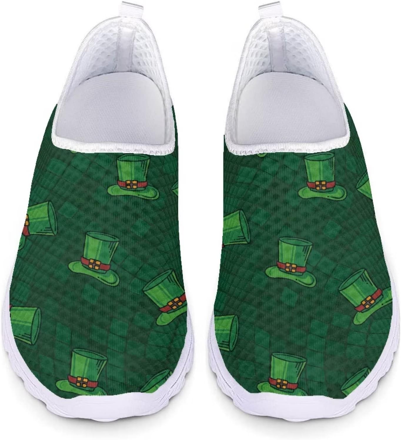 

Кроссовки Jeiento ко Дню Святого Патрика для женщин и мужчин, для бега по дороге, ходьбы, тенниса, пляжные кроссовки для мальчиков и девочек, зеленые