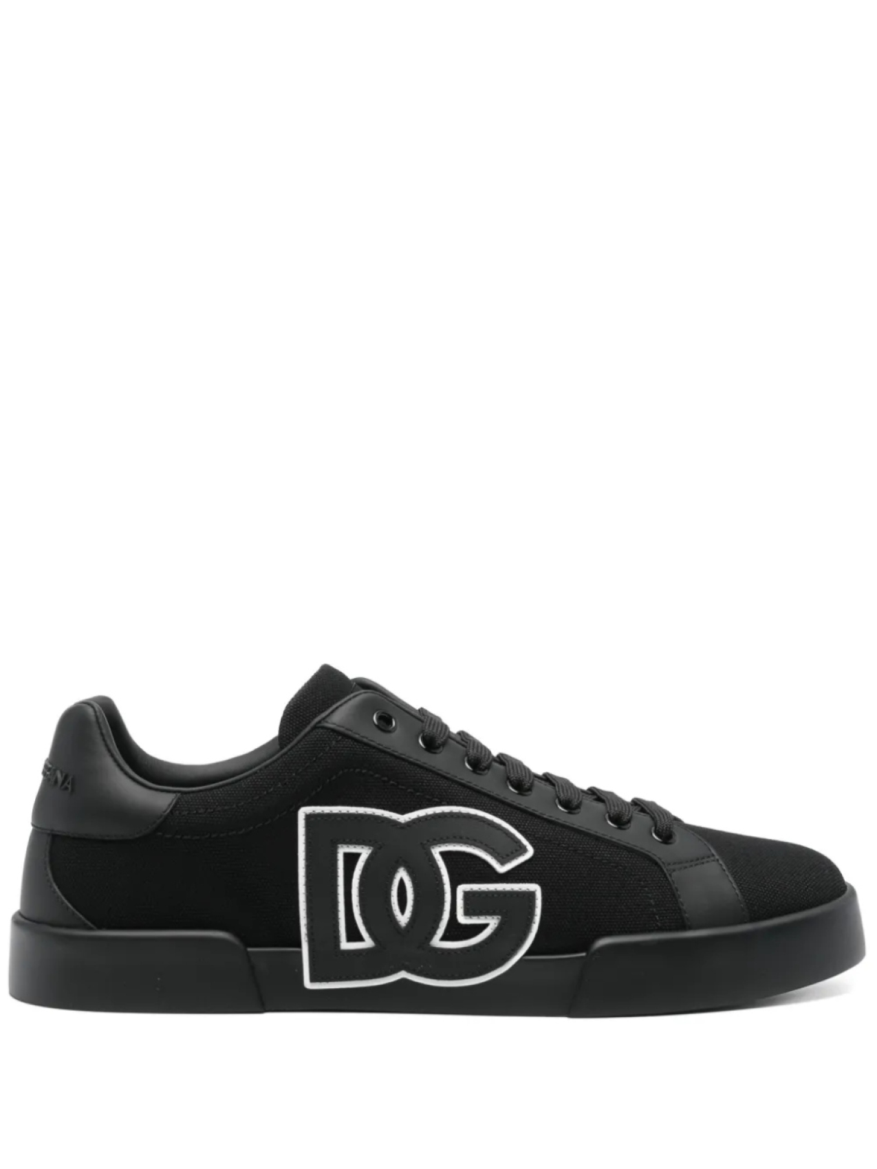 

Dolce & Gabbana кеды с нашивкой-логотипом, черный