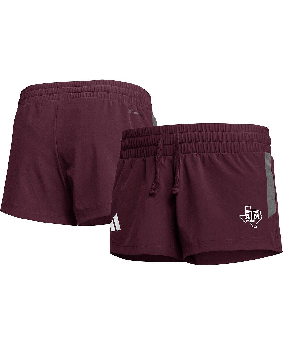 

Женские темно-бордовые шорты Texas A&M Aggies 2023 Sideline AEROREADY adidas