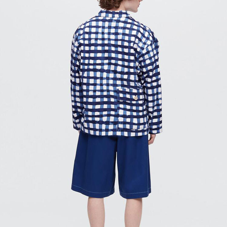 Мужская куртка Marni Co-Branding Sea Blue Uniqlo, цвет Sea Blue — фото 4