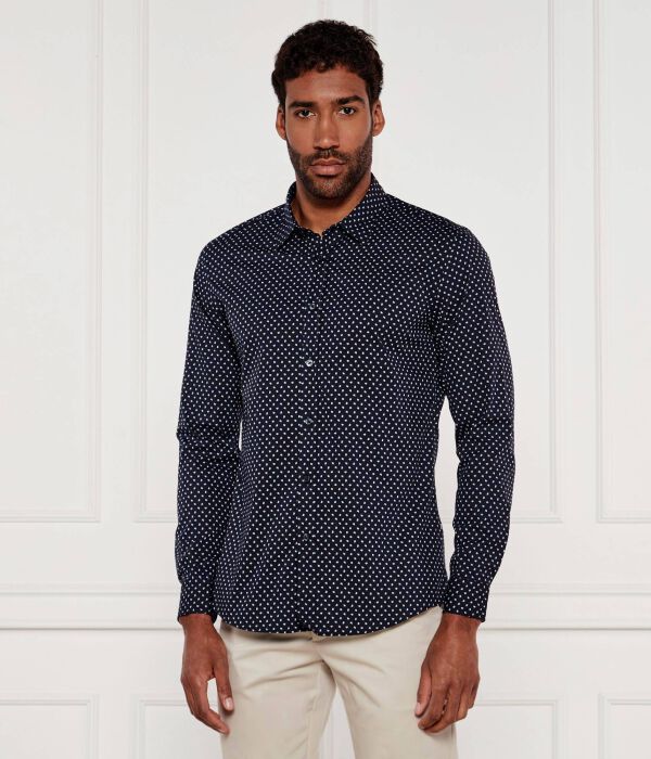 

Рубашка c-roan-kent-c1-243 Slim fit Boss, синий
